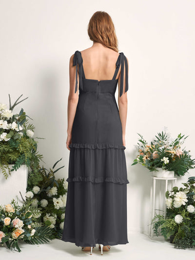 Carlyna Kaiya A-Line Pewter Bridesmaid Dress Maxi Sleeveless Straight Dress #color_pewter