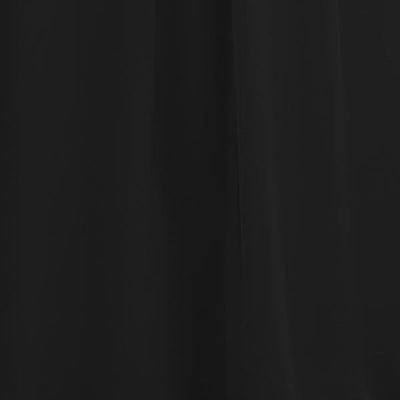 Carlyna Bridesmaid Dress Black Chiffon Fabric by the 1/2 Yard #color_black