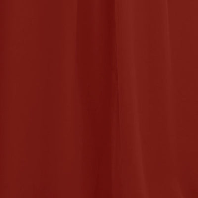 Carlyna Bridesmaid Dress Rust Chiffon Fabric by the 1/2 Yard #color_rust