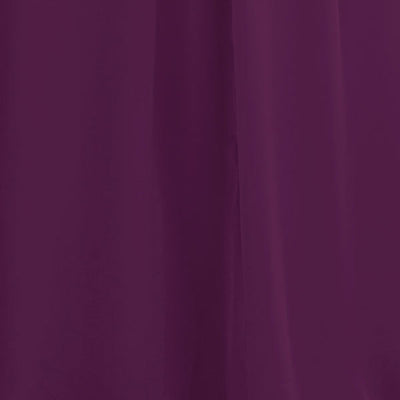 Carlyna Bridesmaid Dress Grape Chiffon Fabric by the 1/2 Yard #color_grape
