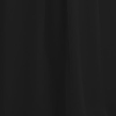 Carlyna Bridesmaid Dress Black Chiffon Swatch #color_black