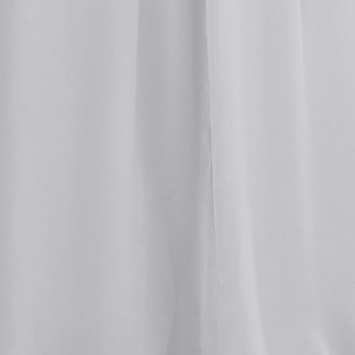 Carlyna Bridesmaid Dress Silver Chiffon Swatch #color_silver