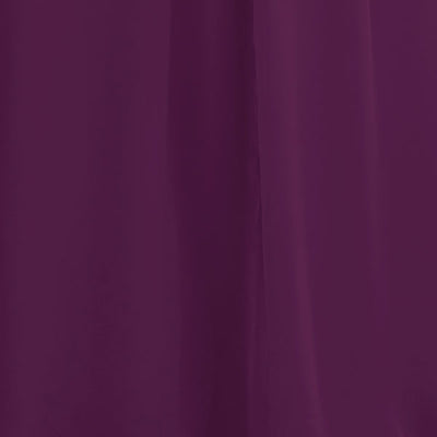 Carlyna Bridesmaid Dress Grape Chiffon Swatch #color_grape