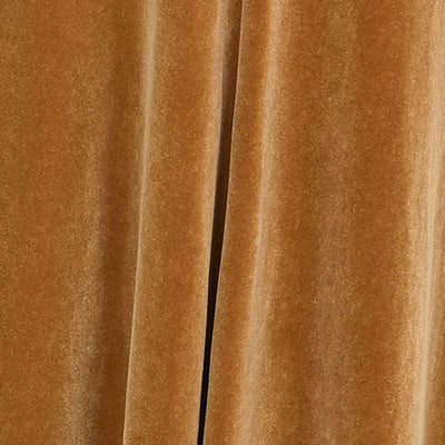 Carlyna Bridesmaid Dress Burnished Gold Velvet Fabric by the 1/2 Yard #color_burnished-gold